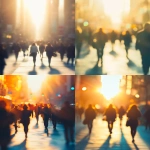 **Blurred people walking in the street with back sun light - Defocused image - Rush and metropolis concept - Warm matte filter with soft vignette hyper realistic --ar 3:4** - <@1134564384883093594> (relaxed)
-# Create, explore, and organize on [midjourney.com](<https://midjourney.com/imagine?from_discord=1>)