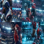 **Photorealistic full-body view of an American football player sitting on the bench, looking toward the coach who is calling him to enter the game, sideline perspective, clear stadium lights above, teammates and crowd in the blurred background, dramatic but realistic game-day atmosphere, cinematic sports photography, ultra detailed, sharp focus, natural proportions, no distortions --ar 16:9 --v 6.0 --tile --no deformed faces, no extra limbs, no cropped bodies --raw** - <@189571367702757377> (fast)