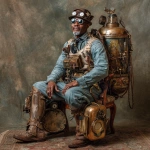 **a steampunker as Objet d'art --v 7.0 --raw** - Image #4 <@1071135204846096475>