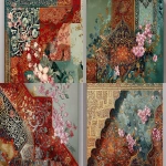 **<https://s.mj.run/HoqsrJHDUMc> The image should be a very clear and detailed image with an abstract design, with some parts of the image having an Arabic pattern at the top edge, and some parts having small flowers, --ar 128:85** - <@1123092135621697629> (fast)