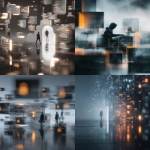 **hyperrealistic collage of an online coach in a modern digital workspace, abstract data silhouettes symbolizing client information floating around an encrypted cloud container, cinematic focus on a glossy, ultra-secure digital vault glowing subtly with #761d61 accents, dramatic lighting, depth of field, ultra-sharp textures, futuristic minimal background with soft gradients in #761d61, no technical details of encryption, purely symbolic representation of secrecy and investigation pressure, clean modern composition, glossy highlights with subtle #761d61 reflections --ar 4:5** - <@1164439332606722109> (fast)