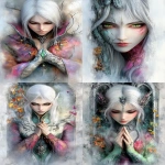 **&lt;https://s.mj.run/xFx8QgiLYSQ&gt; &lt;https://s.mj.run/DIx2ZNck0Ec&gt; chiseled relief made from burnished opalized wood, bone and silver bitcrushed manneqin of a vampire necromancer from umbra reign, evil, summoning white walkers in tundra, haze, snow geomagnetic storm, graphic novel comic style by alex ross --ar 89:128 --sref 458070931 2538608796 3591463543 --profile sdcgav1 --v 6.1** - &lt;@1002947002323185734&gt; (relaxed)