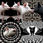 **Why don't we squeal at each other ? this is what is sounds like when pigs 😭 --sref 4240880785 2348464004 --s 250 --v 7.0** - <@974789918188535848> (fast, stealth)