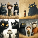 **where the wild things are. But the wild things are cats. children's book illustration --s 500 --v 7.0** - <@911637101290877029> (relaxed)