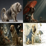 **a brave and triumphant shar-pei dog, ammonite amanita --ar 16:9 --s 750 --v 7.0** - <@1059982138138697728> (fast)