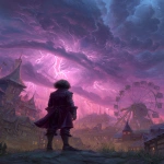 **Rumplestiltskin Set against a geomagnetic storm --ar 3:4** - Image #1 <@948741381743083580>