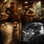 **Star Trek Discovery reimagined in the style of belle epoque ; in the style of cinematic style photography, photorealistic images, ray tracing, subsurface-scattering, realistic lighting, live action 3D rendering --v 7.0 --p 7u4x1qi --ar 3:5** - <@1018138887199129620> (relaxed)
