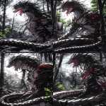 **In the woods, a dragon monster was burned. 282313 Anime, perfect details, glossy, anime style, HD 32k --ar 3:5 --raw --sref <https://s.mj.run/C4LBTfT22GA> <https://s.mj.run/kIk1DMj5RxA> <https://s.mj.run/qqPwqlnbEws> --sw 100 --stylize 700 --iw 0 --niji 6** - Variations (Strong) by <@409716268476923920> (fast)
-# Create, explore, and organize on [midjourney.com](<https://midjourney.com/imagine?from_discord=1>)