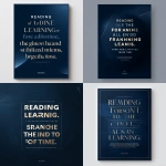 **A modern motivational poster with the quote: "Reading is the foundation of all learning a force that has shaped minds since the beginning of time." Deep navy blue background, elegant white typography, subtle gold accent lines. Minimalist design, centered text layout, high contrast. Soft glow around the text for depth. Abstract geometric shapes or faint gradients in the background. Sleek and clean Elev8 Motivus branding at the bottom. Premium, timeless, inspiring aesthetic. Print-quality, 24x36 ratio.** - <@421358622107500554> (fast)