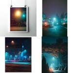 **cinematic art film poster inspired by Gregory Crewdson photography, staged lighting in urban night scene, dramatic and mysterious composition, surreal realism, elegant and moody atmosphere, controlled color palette teal amber magenta, 35mm film grain, no text, vertical 4:5 --v 7.0 --chaos 10 --weird 20 --q 2 --raw** - <@974048812777762846> (fast)