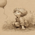 **children's book illustration, graphite pencils on sepia paper, pencil strokes, high quality, 32k, high resolution, ultra-high definition, high detail level --ar 35:53 --raw** - Image #2 <@1135636698060038216>
