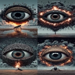 **<https://s.mj.run/zvtFloC-qXc> insect locust roach hive, egg nest alien crawling on a black glitch scanline distortion fire, eyes burning, white pupil with red center, roasting on the beach, dusk cinematic --ar 2:3 --s 666 --p ajjw9qi --sref 4240880785 2348464004 --v 7.0** - <@788265797444173834> (fast)