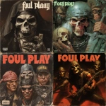 **a vintage death metal, 80s/90s band album cover - "foul play" --v 7.0** - <@376196082390138880> (fast)