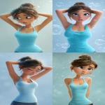 **a stylized 3D cartoon girl sweating in a fitted light blue tank top, realistic fabric wrinkles and glistening sweat beads, floating on a transparent background, upbeat yet tired atmosphere, 3D rendering with Pixar-like soft lighting, smooth PBR materials, subtle depth of field --ar 9:16** - <@1391658406728826971> (fast)
-# Create, explore, and organize on [midjourney.com](<https://midjourney.com/imagine?from_discord=1>)