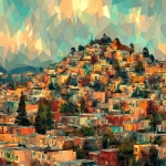 **a Bernal hill San Francisco in the style of theo van doesburg --ar 16:9** - Image #2 <@1061324437334544496>
