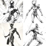 **a futuristic psychic warrior, wielding a mystic psy blade, futuristic light armor, in the style lf marvel comic book art, line art, in the style of Alex Ross, realistic proportions, armor has sharp angles, sleek design --v 6.1** - <@333046191875162114> (fast)