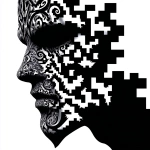 **<https://s.mj.run/muvD1PHyAaI> the half profile mask of an early memory --sref 4240880785 2348464004 --v 7.0 --raw** - Image #1 <@1071135204846096475>