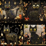 **<https://s.mj.run/5AbKvhD0Guc> a happy curious adorable parisian netsuke kitty cat exploring a crazy gold leaf nature jungle world of apple worm peanuts flowers birds cheddar cheese moth, tornadic scan lines by jack whitten --v 6.1 --p tn2xxqf --sref <https://s.mj.run/AruJD-ll-Ac> <https://s.mj.run/UYjfoh6TeLU> <https://s.mj.run/r8dknsmM5M0> <https://s.mj.run/5AbKvhD0Guc> --cref <https://s.mj.run/YLW5u05qWW0> --cw 99 --q 2 --ar 53:40 --iw .50** - <@1059292469474373672> (fast, stealth)