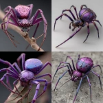 **elf spider hybrid amalgam eight legs purple skin.** - <@442905496559812618> (fast)