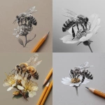 **A honey bee sitting a flower. Detailed pencil drawing.** - <@817022345902162030> (fast)
-# Create, explore, and organize on [midjourney.com](<https://midjourney.com/imagine?from_discord=1>)