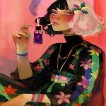 **graffiti Kawaii poison perfume --ar 3:4 --sref 1999999999 1999999991 416557976 2252558232 698008135 1078492728 2187294478 217414415 416417418 7337 80085 696969 47 73 97 100 --sv 4 --p 9h3xora --niji 6 --raw** - Image #4 <@948741381743083580>