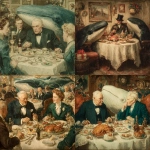 **vintage christmas dinner between vintage whales --s 750 --v 7.0** - <@1278337234642276372> (fast)