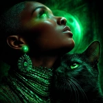 **green cat lunar eclipse Kyra Walker style --s 500 --v 7.0 --p aaggwyf** - Image #1 <@804921100534153246>