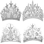 **A coloring page of an elegant tiara with ocean motifs, featuring starfish and fish patterns, against a white background. The design is simple yet detailed for easy coloring, perfect as a party decoration or children's birthday activity. Black lines only on the paper, without any colors. --ar 128:57** - <@1071856854394740906> (fast)
-# Create, explore, and organize on [midjourney.com](<https://midjourney.com/imagine?from_discord=1>)