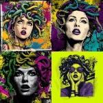 **a punk Medusa in a pop art style, UHQ,** - <@399726108875948042> (fast)