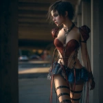 **<https://s.mj.run/SmdTqbNaa3w> she is walking on gladiator heels** - Image #2 <@450898678975168513>