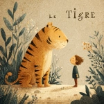**"Le tigre" French children's book illustration. --s 250** - Image #3 <@1135636698060038216>