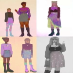 **plus size fashion design sketch --niji 7 --ar 3:4 --sref 7337 696968 73 --sv 4** - <@948741381743083580> (relaxed)