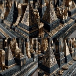 **numismatic architecture --v 7.0 --ar 7:3 --s 500** - Variations (Strong) by <@1198529656559767582> (fast)