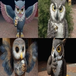 **tailgaiting owl based on the following image: <https://s.mj.run/hC6PYtGsYzc> --ar 16:9 --v 7.0** - <@1123037808404221962> (fast)