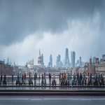 **loads of people riding scooters on a panoramic view of London --ar 27:11** - Image #3 <@1057740245459796058>