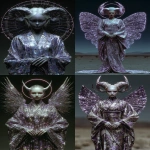 **the horned black winged lavender kimono queen spinning around the stars of light, she might be the one i take tonight --ar 2:3 --sref 2538114577 1717166573 --p ajjw9qi --exp 69 --sv 4 --s 666 --v 7.0** - <@788265797444173834> (fast)