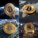 **bitcoin in the center of the world, close up view, detailed picture --p 8281hej** - <@1183565915632181310> (fast)