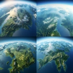 **a highly detailed and realistic aerial satellite view of Japan connected to the Eurasian continent by land, no ocean between Japan and the mainland, continuous terrain with natural mountains and forests, sharp textures, photorealistic, global map quality, dramatic sunlight from the side, ultra high resolution, --ar 16:9 --v 5.2** - <@1099207703915679824> (fast)