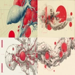 **technical labels around the subject of synthetic pancreas organ and cells, in the mood of Ghost in The Shell, transparents parts, digital illustration, crispy clear, red accents, ivory background, suitable for a magazine cover --ar 16:9** - <@153912116150140929> (fast)