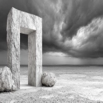 **Monochronolith - more concise, sounds like a mysterious structure or concept, Monochronolithica - adds a lyrical, ancient or mythic flair, Monochronolithium - sci-fi/material element version, Monochronolithos - Greco-Roman inspired, more epic and timeless, Monochronolitha - softens the word, giving it a feminine/organic tone, Chronolithica - emphasizes time and stone without mono, Neochronolith - new + time-stone; evokes evolution or a reboot, Chronomonolith - rearranged emphasis on time before stone, Solichronolith - soli (solo/singular) + time-stone, Echomonolith - suggests echoes of time frozen in stone slight motion blur with long exposure, ray-traced ambient, techno distorted, unreal engine 5, 7-color gradient, freehand drawn, black and white ambient occlusion map --s 400 --c 30 --q 4 --p 4x7uqag jh81ly1 --ar 295:166** - Image #4 <@1059634795207991457>