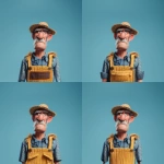 **cartoon character, farmer, wears a colourful farmers outfit, pixar artstyle --v 7.0** - Zoom Out by <@798906196995997708> (fast)