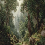 **the poet's latest muse was apparently a female spirit of opalized wood which had discovered in a secluded grove in the mountains, romantic era painted style, pre rephaelites --ar 16:9 --v 7.0** - Image #3 <@1135636698060038216>