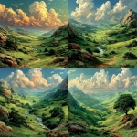 **A photo of landscape --sref <https://s.mj.run/RcNk8yUf-v8> --s 750** - <@1032467352438194216> (fast)