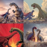 **superhero Diplodocus towers over the supervillain Crassodocus in a duel --v 7.0** - <@559099678189289495> (fast)
-# Create, explore, and organize on [midjourney.com](<https://midjourney.com/imagine?from_discord=1>)