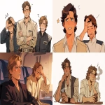 **the dad starwars, tired, embarrased of his son --niji 7 --ar 5:3** - <@460556773359747082> (fast)