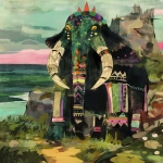 **plasma diplodocus and wooly mammoth --ar 4:5 --niji 6 --p 1ko4kyo --raw --sref 1999999999 1999999991 416557976 2252558232 698008135 1078492728 2187294478 217414415 416417418 7337 80085 696969 47 73 97 100 --sv 4** - Image #3 <@948741381743083580>