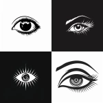 **eye logo black and white minimalist --v 6.0** - <@973330210588082186> (fast)