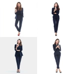 **full body of a beautiful Asian woman aged 25-27, long light brown hair, red lipstick, long red nails, wearing a dark navy blue business outfit, standing confidently at a 45-degree angle, slightly smiling while using a smartphone, facing forward slightly, low angle view looking slightly upward, clean white background, soft studio lighting, realistic, 4K** - <@427615579231485956> (fast)
-# Create, explore, and organize on [midjourney.com](<https://midjourney.com/imagine?from_discord=1>)
