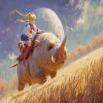 **sailormoon riding a gigantic star-nosed molebile racing over the prairie, epic scene, magnificent natural forest in background, vibrant colors, quality studio photo --v 7.0 --ar 16:11** - Image #4 <@1147769689863360512>