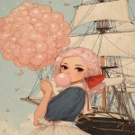 **bubblegum brigantine --ar 4:5 --sref 2270098120 2786818499 337954854 742412171** - Image #2 <@948741381743083580>